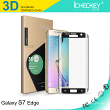 Anti-scratch 3D curved edge to edge tempered glass screen protector for Samsung s7 edge